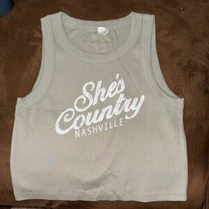 She's Country Nashville Tank Top *never worn*
